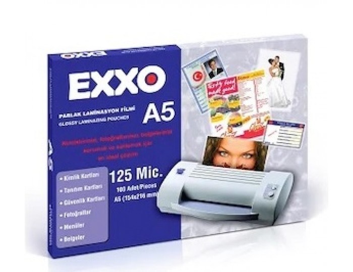 Exxo Dosy Laminasyon Filmi A-5 100 Lü 125mic