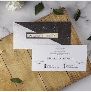 Düğün Davetiyesi Eko Polen Davetiye 40108