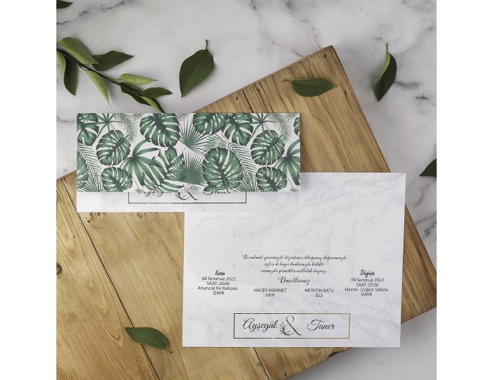 Düğün Davetiyesi Eko Polen Davetiye 40142