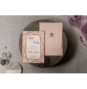 Düğün Davetiyesi Wedding İklim 8441