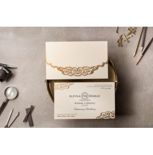 Düğün Davetiyesi Wedding İklim 8442