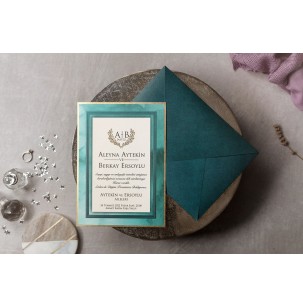 Düğün Davetiyesi Wedding İklim 8443