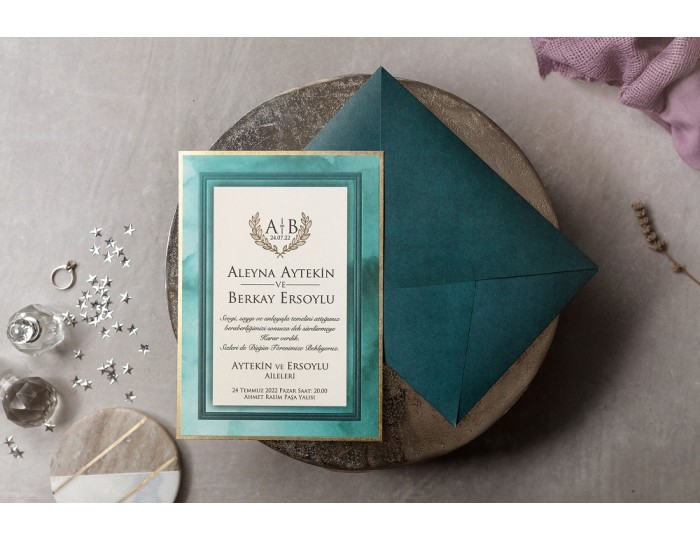 Düğün Davetiyesi Wedding İklim 8443