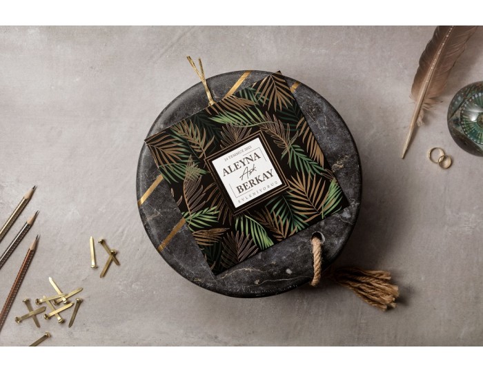 Düğün Davetiyesi Wedding İklim 8445