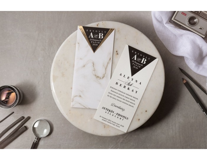 Düğün Davetiyesi Wedding İklim 8447