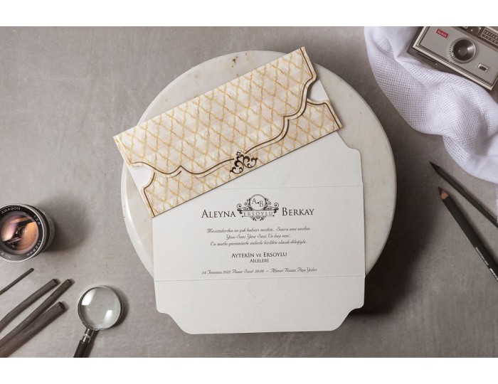 Düğün Davetiyesi Wedding İklim 8449