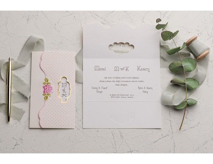 Düğün Davetiyesi Ekonom Erdem Davetiye 9114