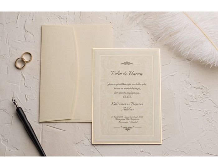 Düğün Davetiyesi Ekonom Erdem Davetiye 9132