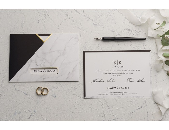 Düğün Davetiyesi Ekonom Erdem Davetiye 9152