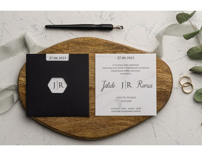 Düğün Davetiyesi Ekonom Erdem Davetiye 9156