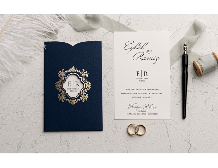 Düğün Davetiyesi Ekonom Erdem Davetiye 9162