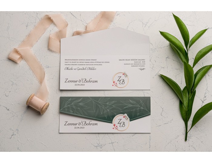 Düğün Davetiyesi Ekonom Erdem Davetiye 9177