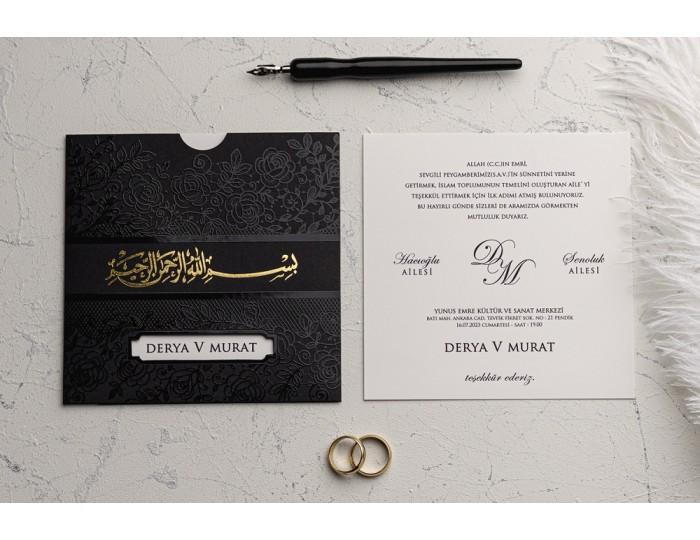 Düğün Davetiyesi Ekonom Erdem Davetiye 9179