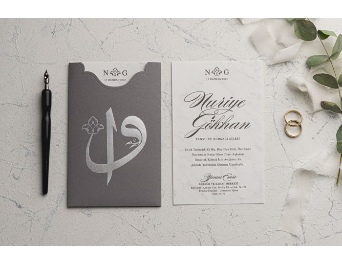 Düğün Davetiyesi Ekonom Erdem Davetiye 9181