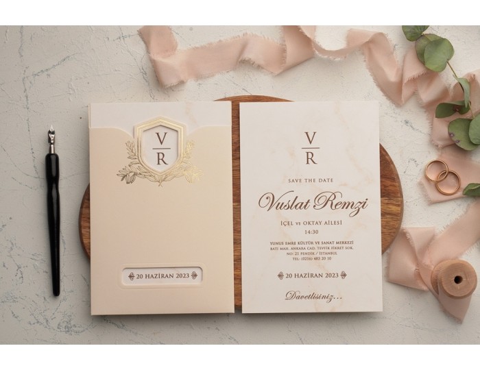 Düğün Davetiyesi Ekonom Erdem Davetiye 9198