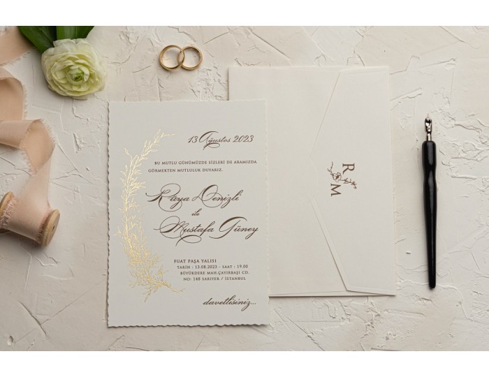 Düğün Davetiyesi Ekonom Erdem Davetiye 9229