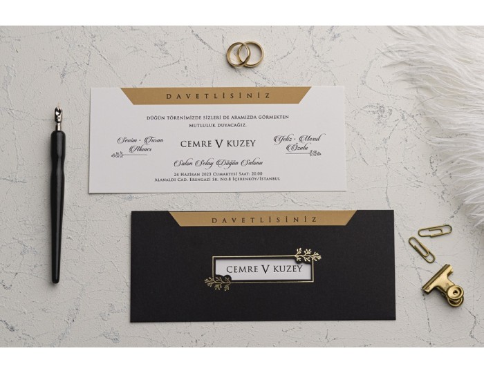 Düğün Davetiyesi Ekonom Erdem Davetiye 9235