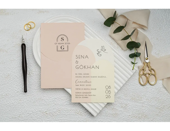 Düğün Davetiyesi Ekonom Erdem Davetiye 9357