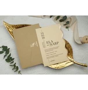 Düğün Davetiyesi Ekonom Erdem Davetiye 9252 Baskı Dahil