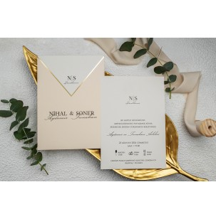 Düğün Davetiyesi Ekonom Erdem Davetiye 9257 Baskı Dahil