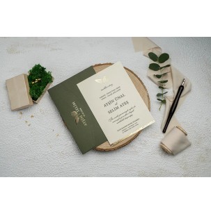 Düğün Davetiyesi Ekonom Erdem Davetiye 9255 Baskı Dahil