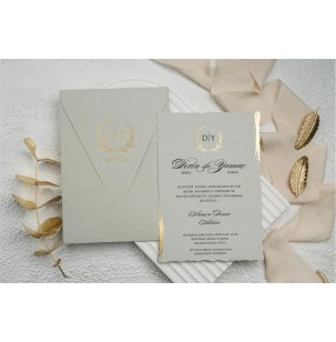 Düğün Davetiyesi Ekonom Erdem Davetiye 9263 Baskı Dahil