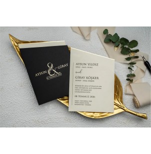 Düğün Davetiyesi Ekonom Erdem Davetiye 9275 Baskı Dahil
