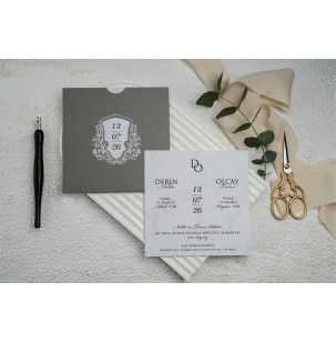 Düğün Davetiyesi Ekonom Erdem Davetiye 9291 Baskı Dahil