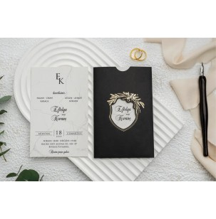 Düğün Davetiyesi Ekonom Erdem Davetiye 9295 Baskı Dahil