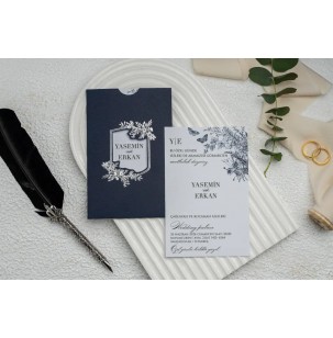 Düğün Davetiyesi Ekonom Erdem Davetiye 9299 Baskı Dahil