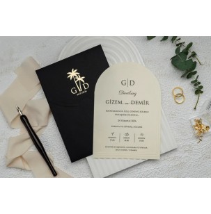 Düğün Davetiyesi Ekonom Erdem Davetiye 9309 Baskı Dahil