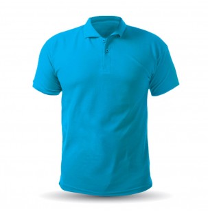 AÇELYA TURKUAZ POLO YAKA TİŞÖRT L