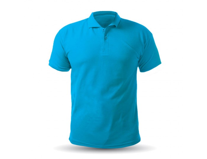 AÇELYA TURKUAZ POLO YAKA TİŞÖRT L