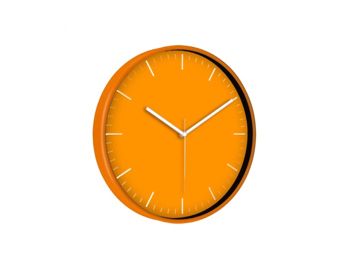 TARVOS187 TURUNCU PLASTİK KASA DUVAR SAATİ (330 MM)