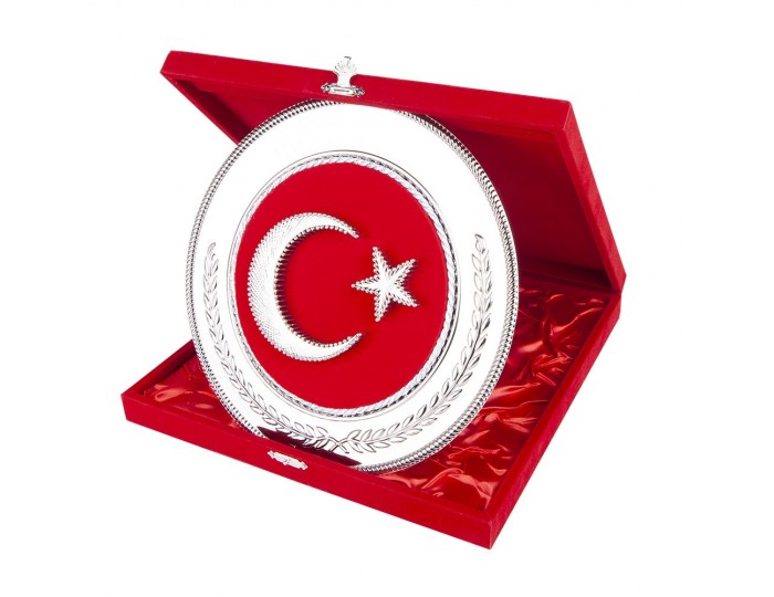 HİLAL YUVARLAK BAYRAK PLAKET