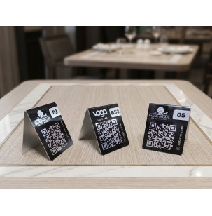Masa Qr Kodlu Menü Metal 10 Lu Set