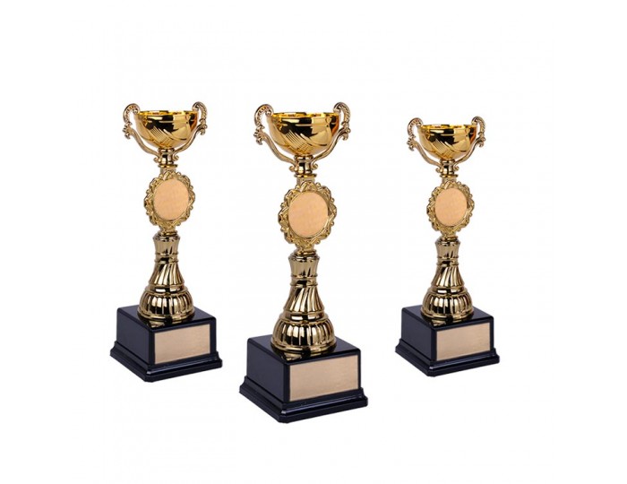Ödül Kupa 3 Lü Set Altın Metal