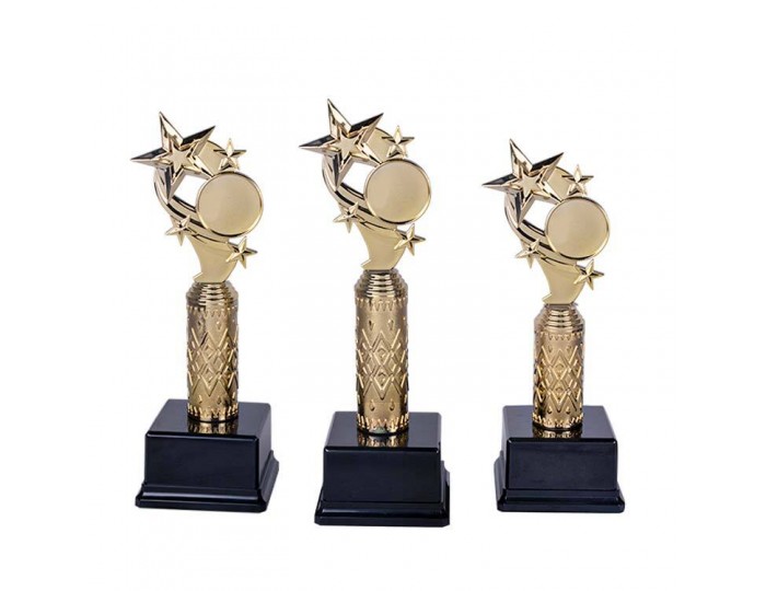 Ödül Kupa 3 Lü Set Altın Metal