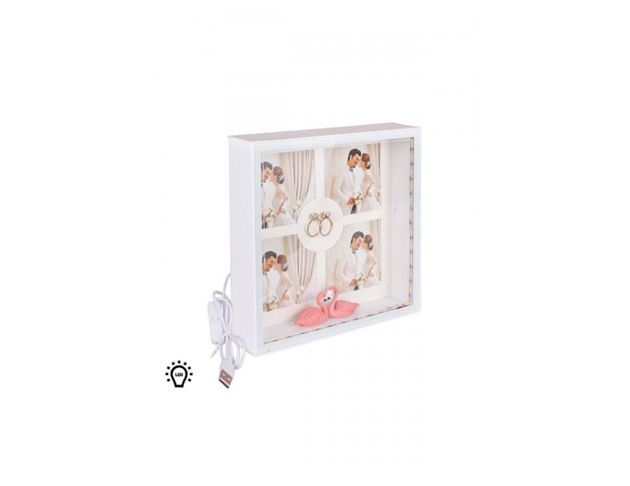 3D LED'li Kuğu Fotoğraf Çerçevesi