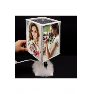 Sh Album Dönen Hareketli Abajur Smokin Fotoğraf Takılabilen Gece Lambası Hsan03