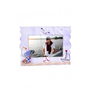 Ahşap Denizci Fotoğraf Çerçevesi (10x15 Cm) Ahşap Denizci Fotoğraf Çerçevesi (10x15 Cm)