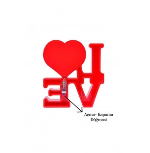 Love Fotoğraflı Kar Küresi