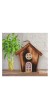 Ev Figürlü 3D Işıklı Bambu Fotoğraf Çerçevesi