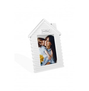 Dikey Beyaz Ev Fotoğraf Çerçevesi - 13x18cm Dikey Beyaz Ev Fotoğraf Çerçevesi - 13x18cm