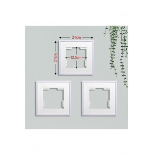 Photo Yapışkanlı Sök Tak  Kare Çerçeveler (resim ebatı:13*13 _17*17 arası) - 3'lü paket