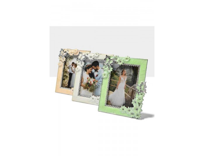 Kelebek Ve Çiçek Detaylı 15x21 Modern Çerçeve