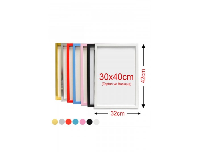 Yapışkanlı Sök Tak Çerçeveler 30x40cm - 2'li Paket