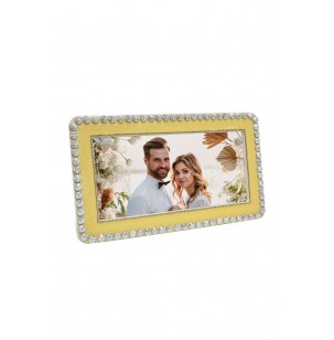 Gold Taşlı Fotoğraf Çerçeve - 14,5x29cm Gold Taşlı Fotoğraf Çerçeve - 14,5x29cm