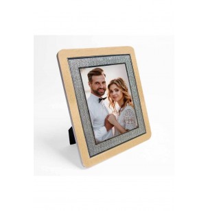 Ahşap Gold Simli Fotoğraf Çerçevesi - 18x23 Ahşap Gold Simli Fotoğraf Çerçevesi - 18x23