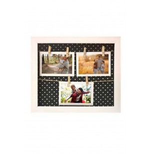 Ahşap Hasır Ipli Puantiyeli Fotoğraf Çerçevesi 27x32 Ahşap Hasır Ipli Puantiyeli Fotoğraf Çerçevesi 27x32